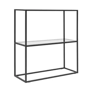 Glass Metal Dresuar Decorative Shelf Coffee Corner Console with Glass