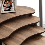 4 piece nesting coffee table - full walnut