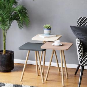 Wood Nesting Coffee Table 3 Piece