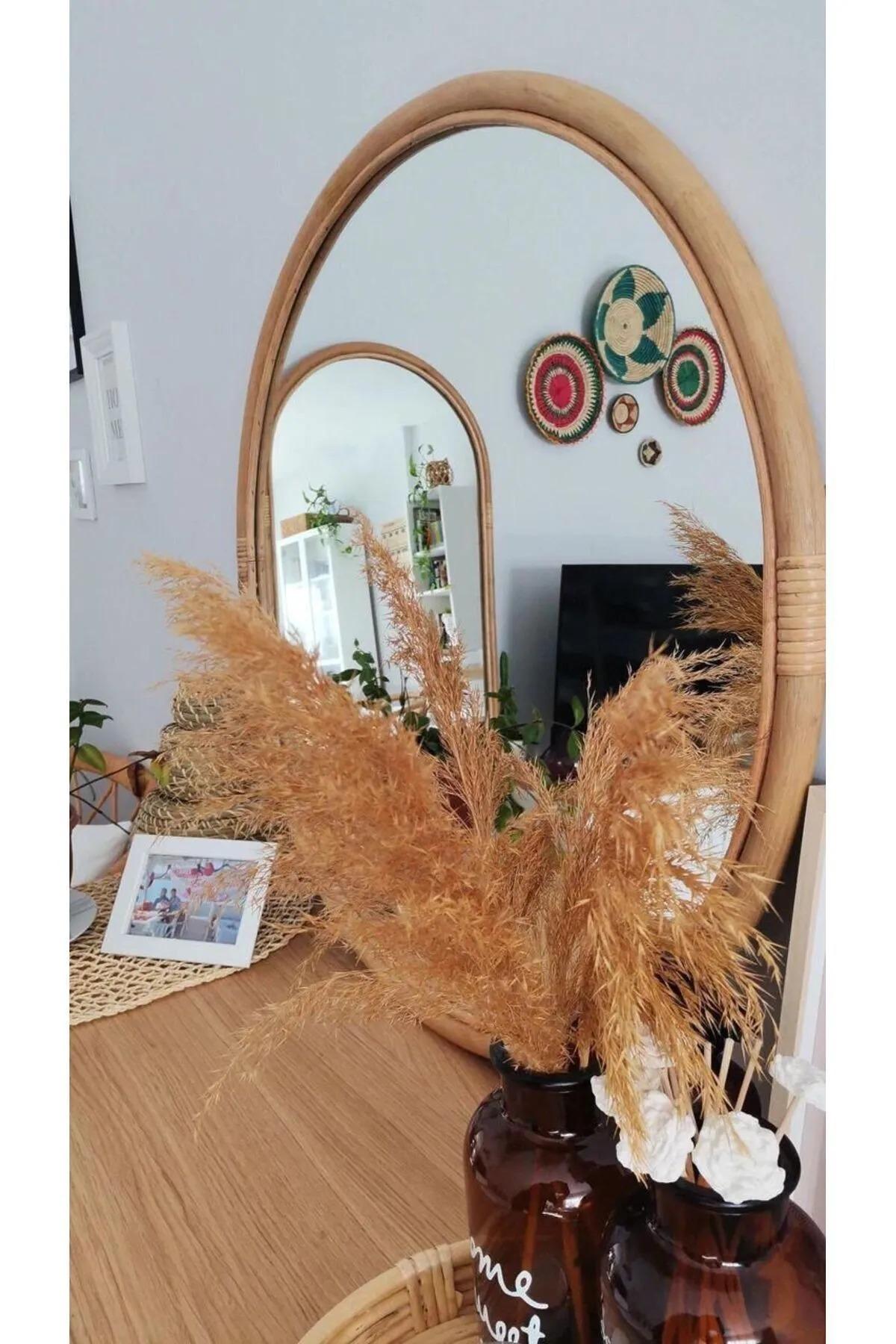 Elevate Your Decor with the Handmade Bamboo Framed Round Mirror from Kuzem House