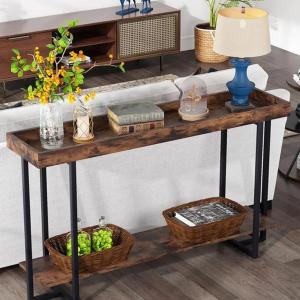 Wood Console Table-Dresuar