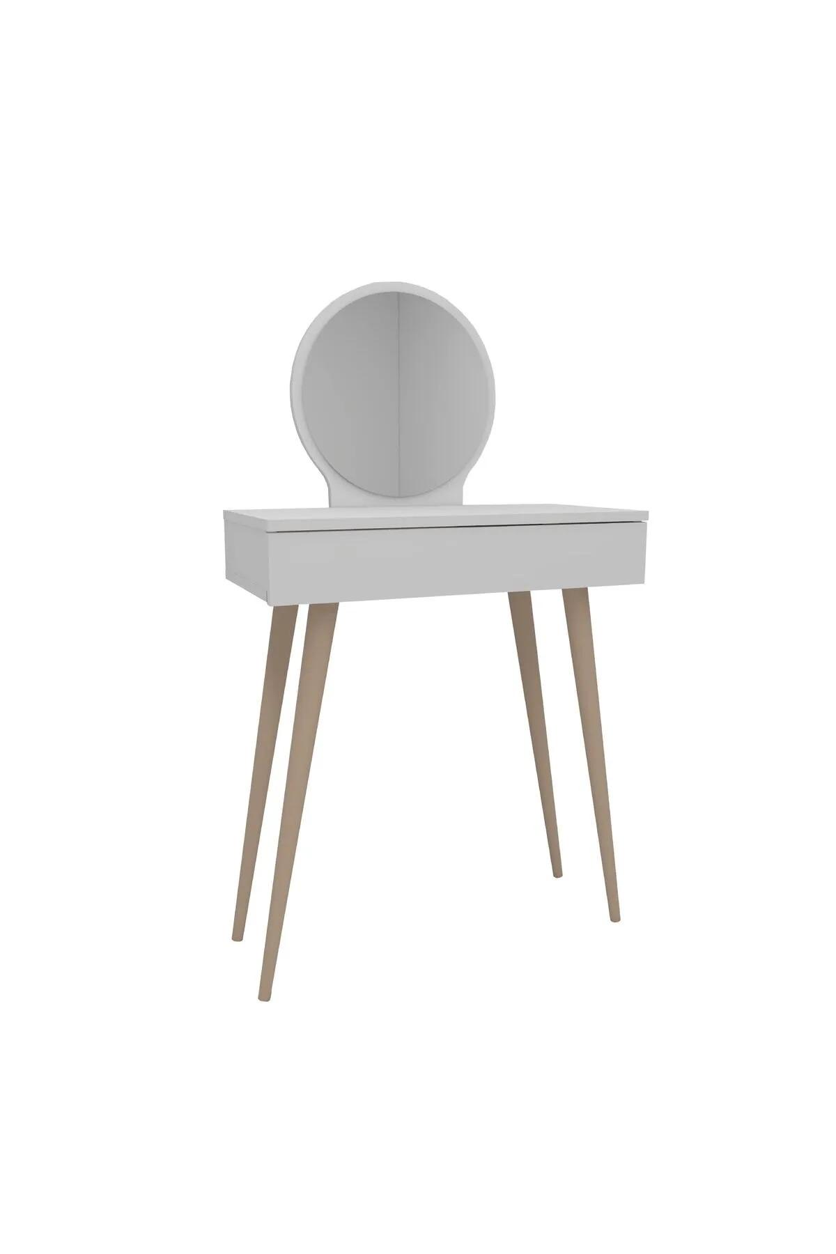 Enhance Your Space with the White Console Table with Mirror and Drawers from Kuzem House