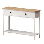 Console Table With Drawers-White