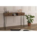 Console Table With Drawers-Walnut